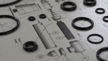 Skinnen von Kleinteilen